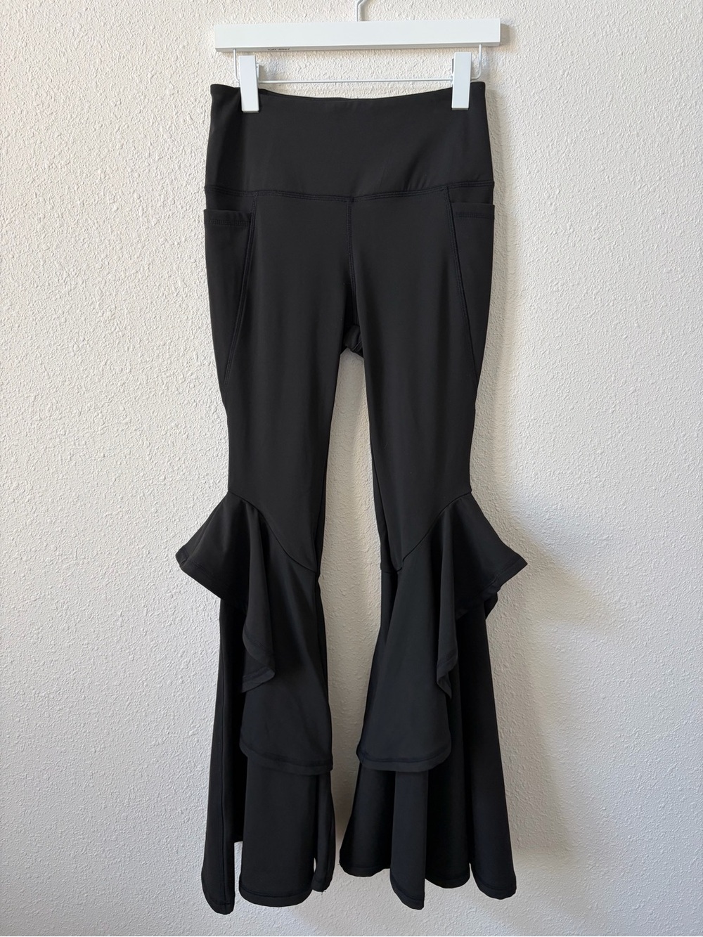 A Rare Bird Flare Bottom Legging Black Size Small Bohemian Goth